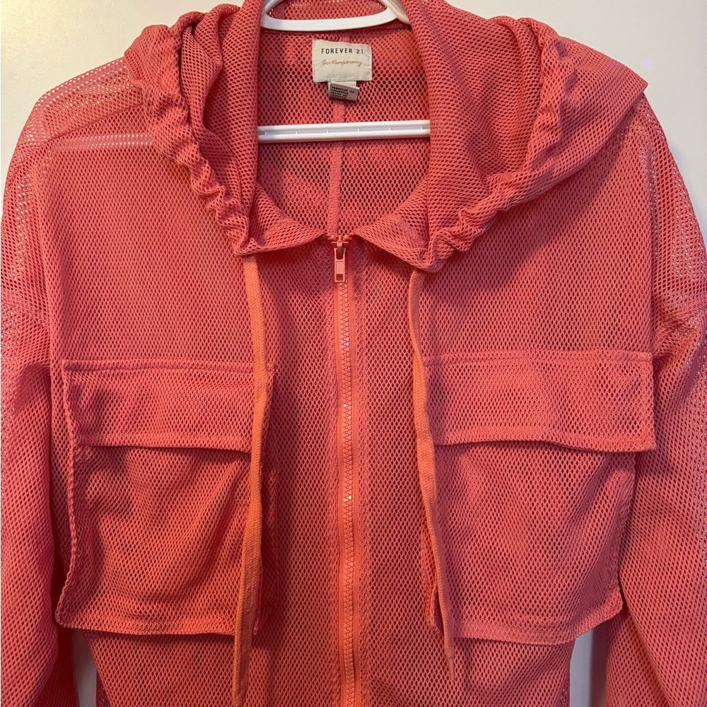 Forever 21 Pink Mesh Jacket